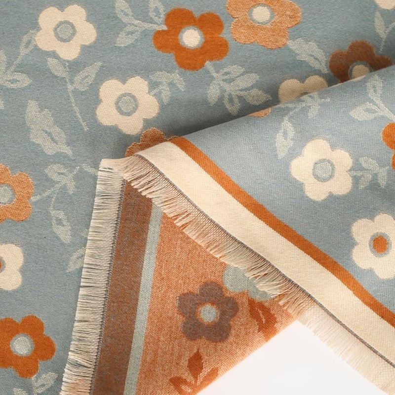 EXTREE Scarfs for Women Pashmina Silky Shawl Wrap for Evening Dressing Blanket Open Front Poncho Cape - Image 2